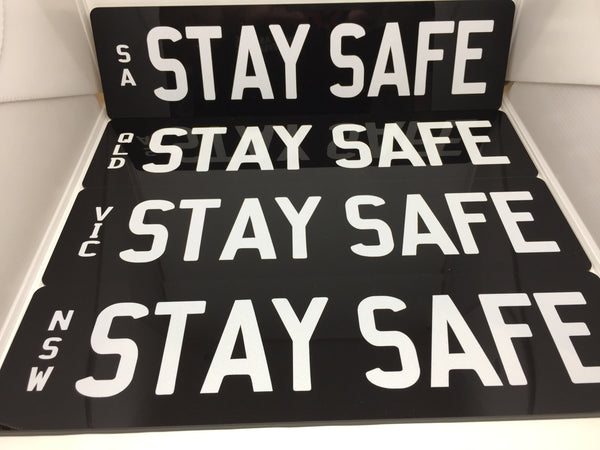 STAY SAFE SUPPORTER PLATE