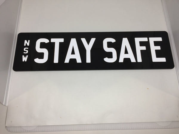 STAY SAFE SUPPORTER PLATE