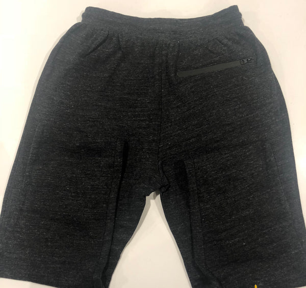 Stay Safe Slim Fit Cuff Trackpants - Black Marle