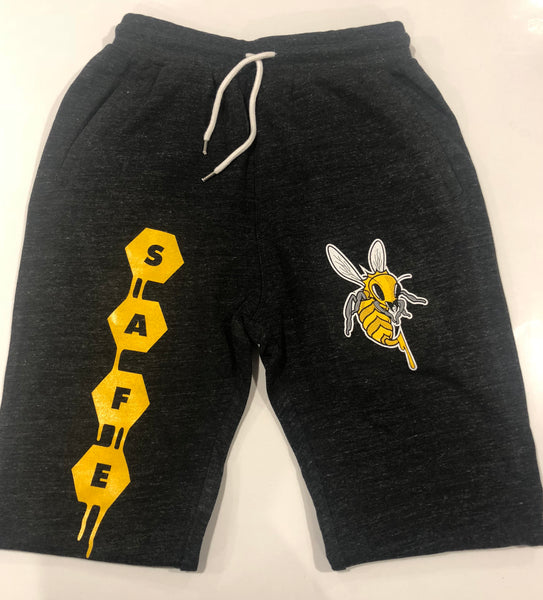 Stay Safe Slim Fit Cuff Trackpants - Black Marle